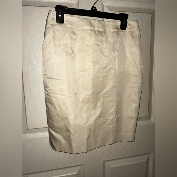 Escada Cream Pencil Skirt Knee-Length Workwear office 40 - Picture 1 of 8